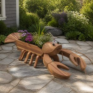 10 Lobster-Shaped Wooden Planter Ideas for Seaside Gardens