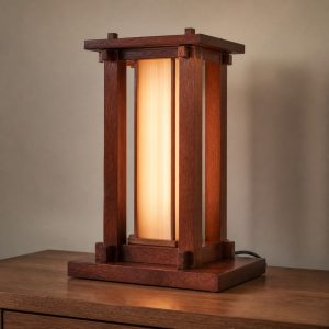 10 Mahogany Wood Lamp Ideas with Ribbon Grain
