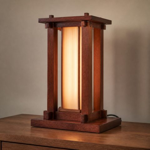 10 Mahogany Wood Lamp Ideas with Ribbon Grain