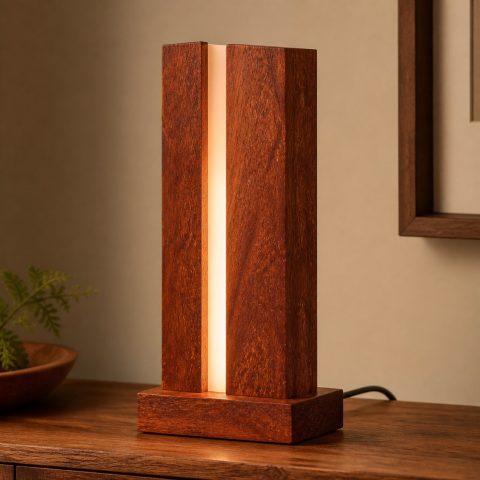 10 Merbau Wood Lamp Ideas with Reddish Interlocked Grain