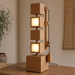 10 Modular Wooden Lamp Ideas with Reconfigurable Parts