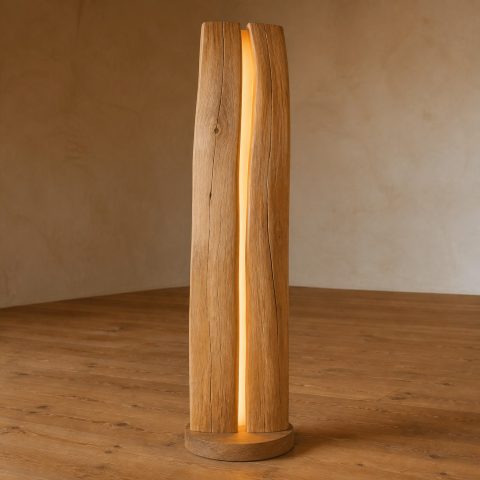 10 Natural Log Floor Lamp Ideas with Sculptural Timber