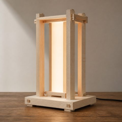10 Plywood Lamp Ideas with Honest Layered Edges