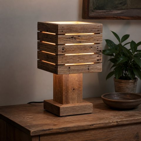 10 Reclaimed Wood Lamp Ideas with Honest Texture