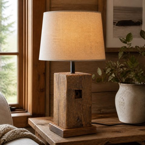 10 Rustic Wooden Lamp Ideas with Real Timber Character