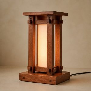10 Sapele Wood Lamp Ideas with Deep Ribbon Grain
