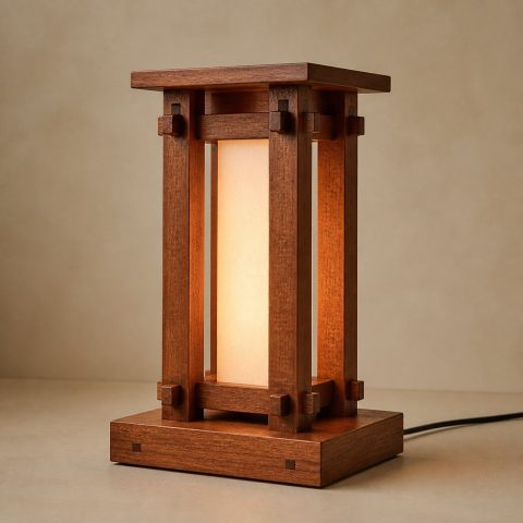 10 Sapele Wood Lamp Ideas with Deep Ribbon Grain