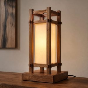 10 Teak Wood Lamp Ideas with Golden Brown Grain