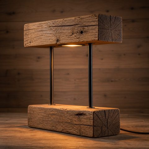 10 Timber Beam Table Lamp Ideas with Solid Wood Presence
