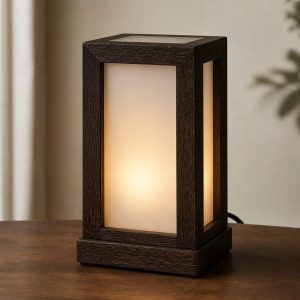 10 Wenge Wood Lamp Ideas with Dark Linear Grain