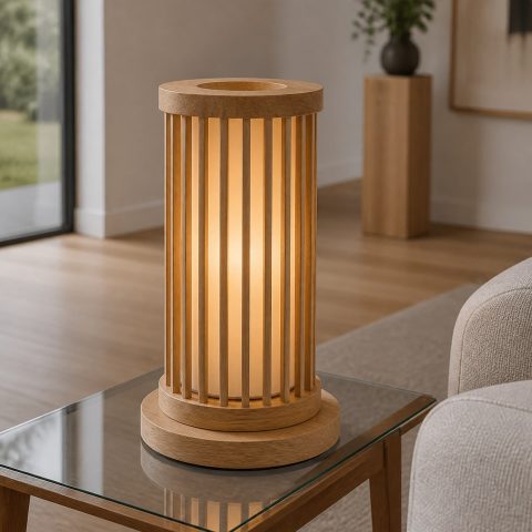 10 Wood Dowel Lamp Ideas with Rhythmic Structure