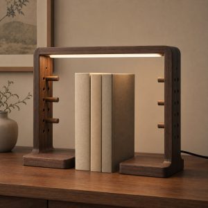 10 Wooden Bookend Lamp Ideas for Reading Corners