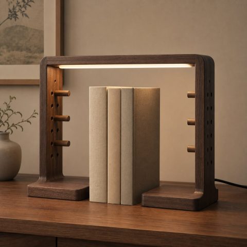 10 Wooden Bookend Lamp Ideas for Reading Corners