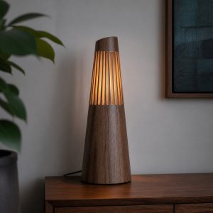 10 Wooden Cone Lamp Ideas with Tapered Form