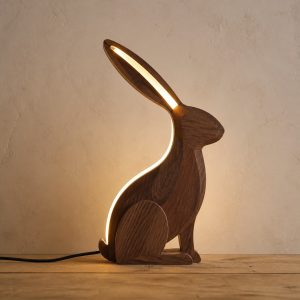 10 Wooden Rabbit Lamp Ideas with Tall Ears